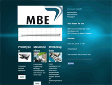 Tablet Screenshot of mbe-system.de
